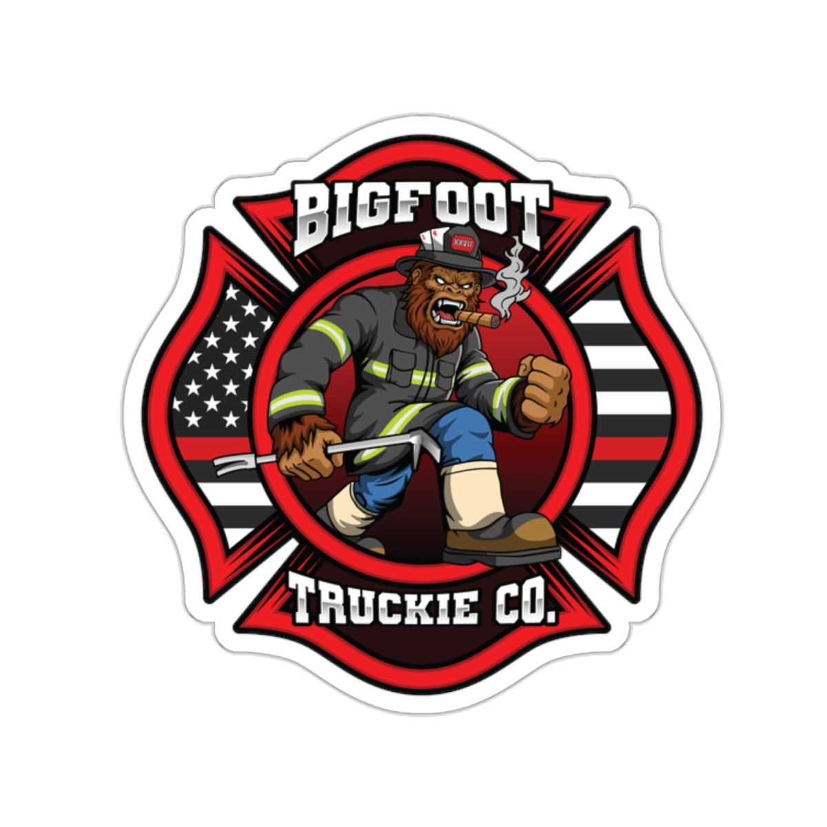 Bigfoot Truckie Sticker